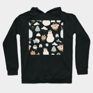 Cute Animal Winter Pattern Hoodie